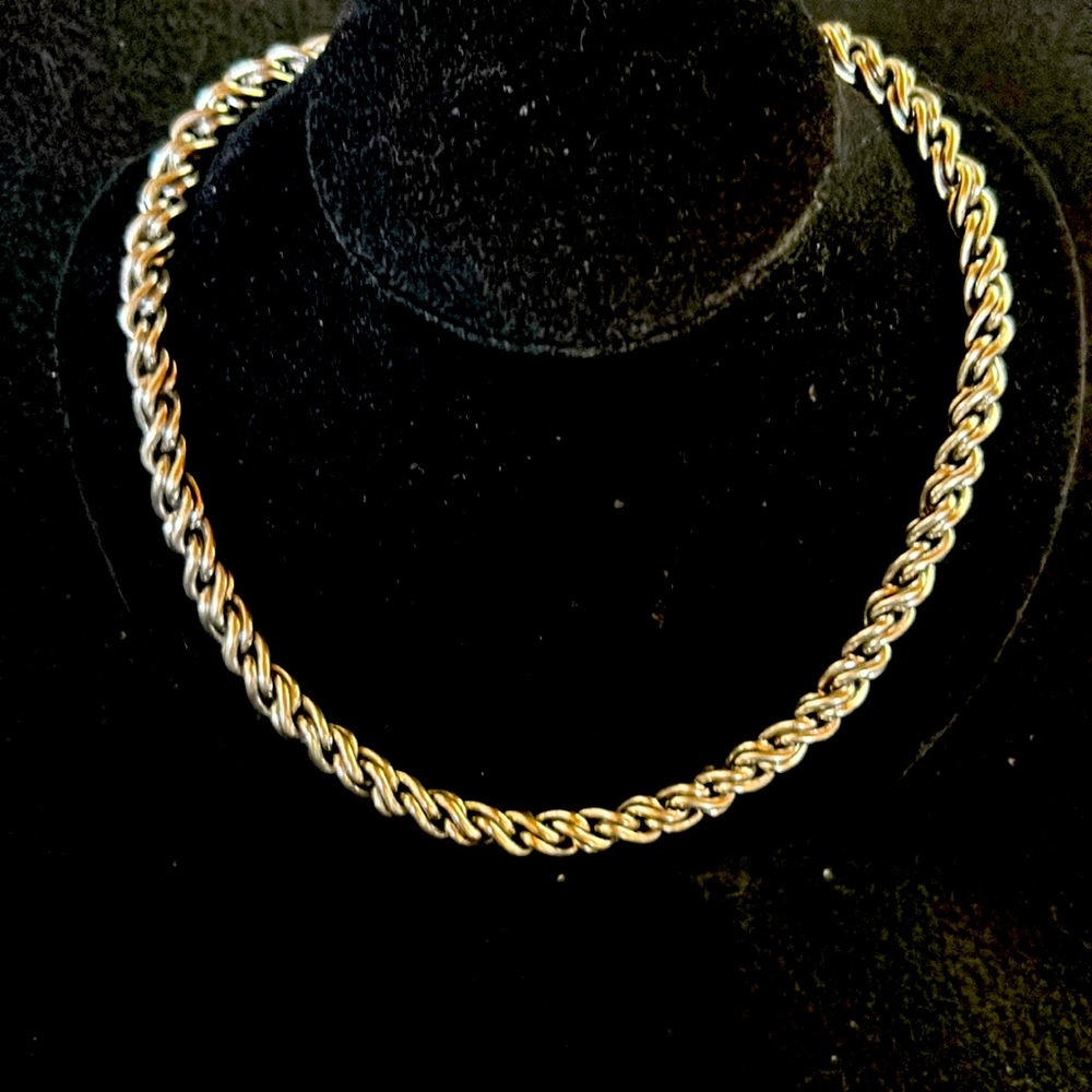 Barclay stamped chain link choker vintage